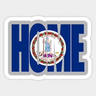 Virginia Home - State Flag Sticker